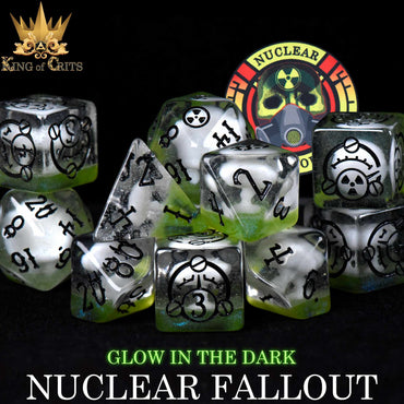 Nuclear Fallout 11 Dice Set (Glow) (Online Order Only)