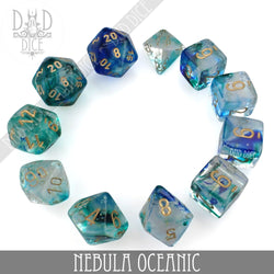 Nebula Oceanic 7 or 11 Dice Set (Glow) (Online Order Only)