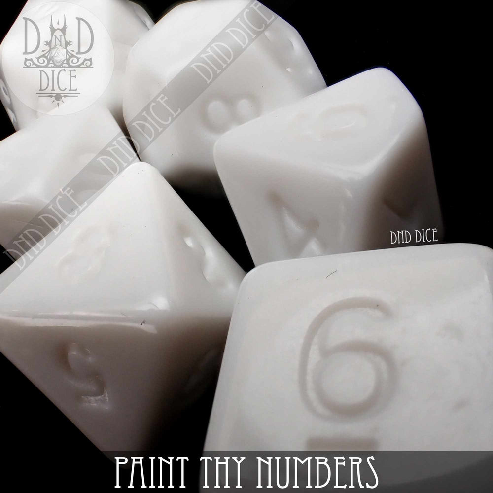 Paint Thy Numbers Dice Set (Online Order Only)
