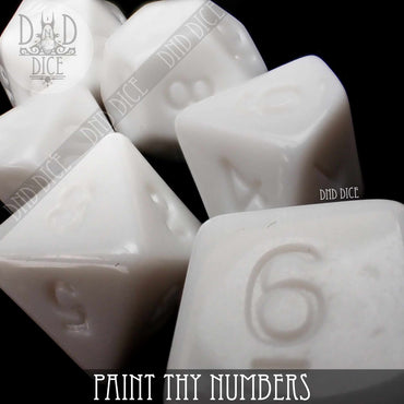 Paint Thy Numbers Dice Set (Online Order Only)