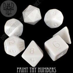 Paint Thy Numbers Dice Set (Online Order Only)