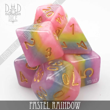 Pastel Rainbow Dice Set (Online Order Only)
