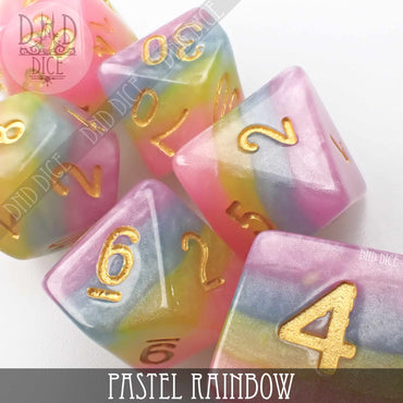 Pastel Rainbow Dice Set (Online Order Only)