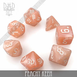 Peachy Keen Dice Set (Online Order Only)