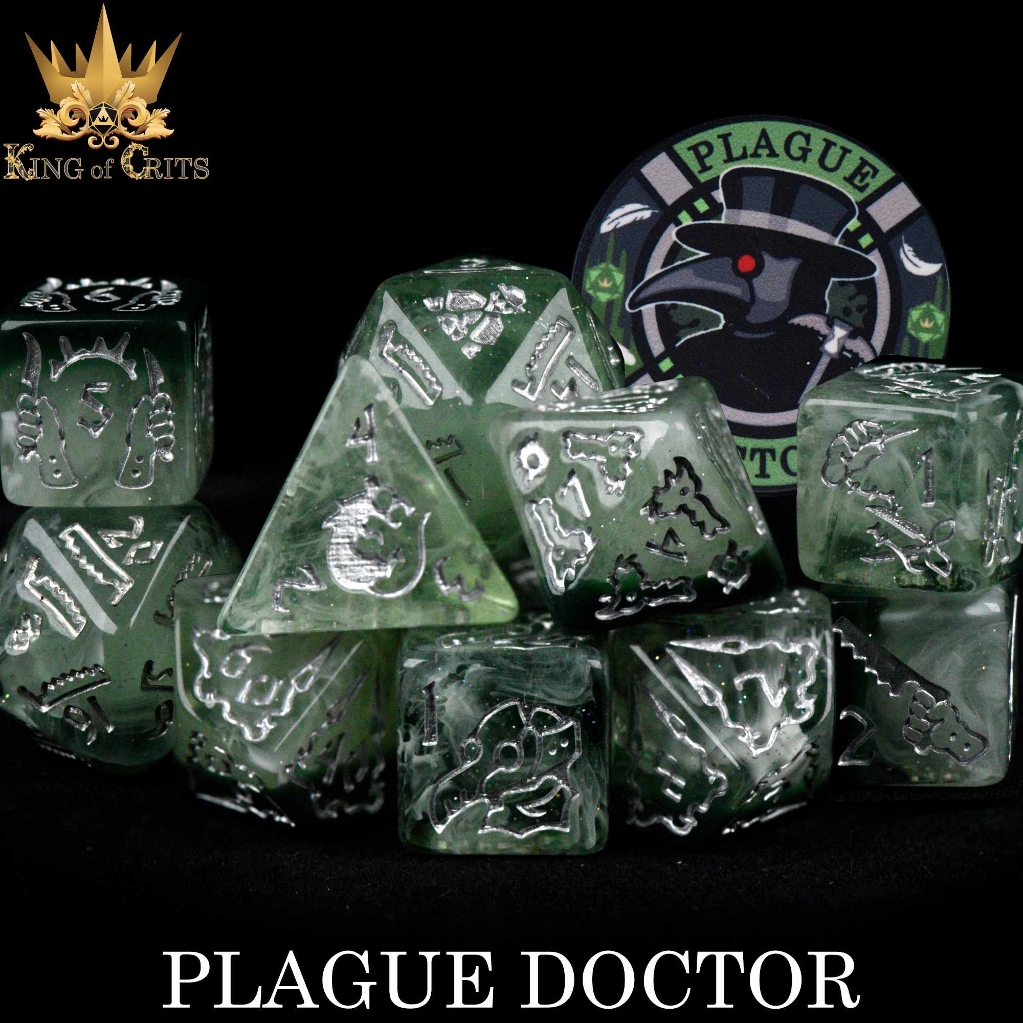 Plague Doctor 11 Dice Set (Online Order Only)