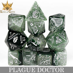 Plague Doctor 11 Dice Set (Online Order Only)