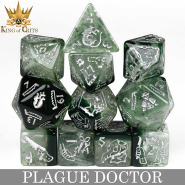 Plague Doctor 11 Dice Set (Online Order Only)