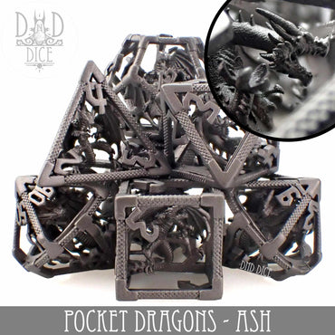 Pocket Dragons Ash - Metal Dice Set (Gift Box) (Online Order Only)