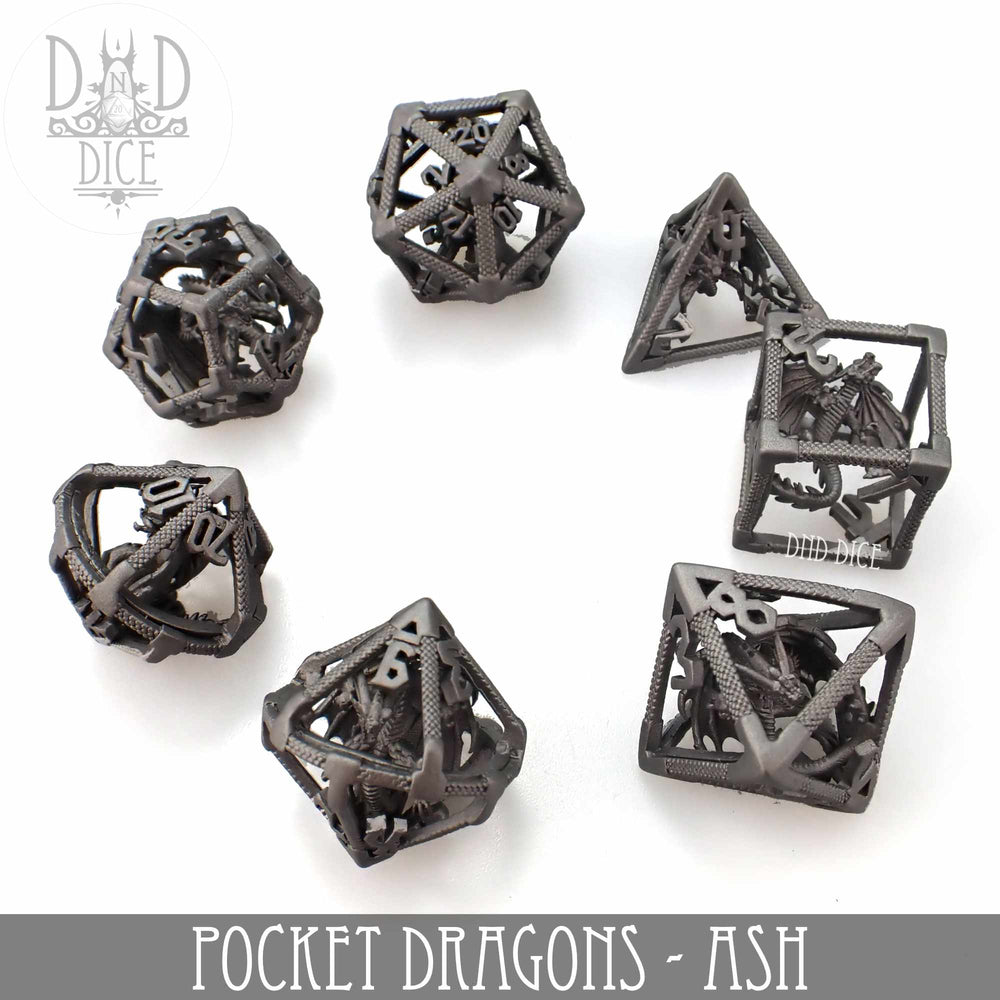 Pocket Dragons Ash - Metal Dice Set (Gift Box) (Online Order Only)