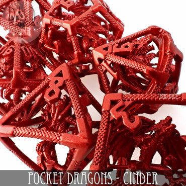 Pocket Dragons Cinder - Metal Dice Set (Gift Box) (Online Order Only)