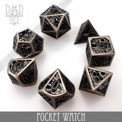 Pocket Watch Metal Dice Set (Gift Box) (Online Order Only)