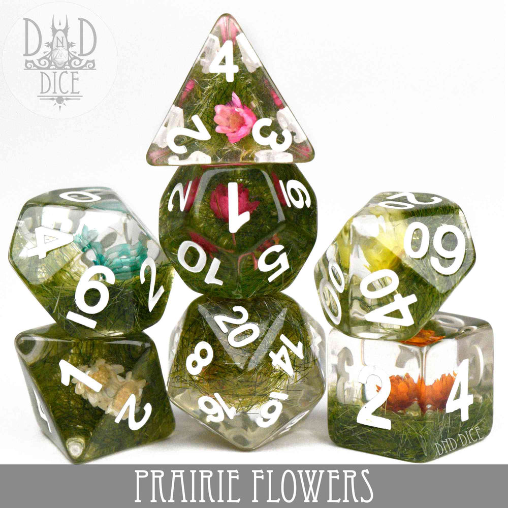 Prairie Flowers Dice Set (Online Order Only)