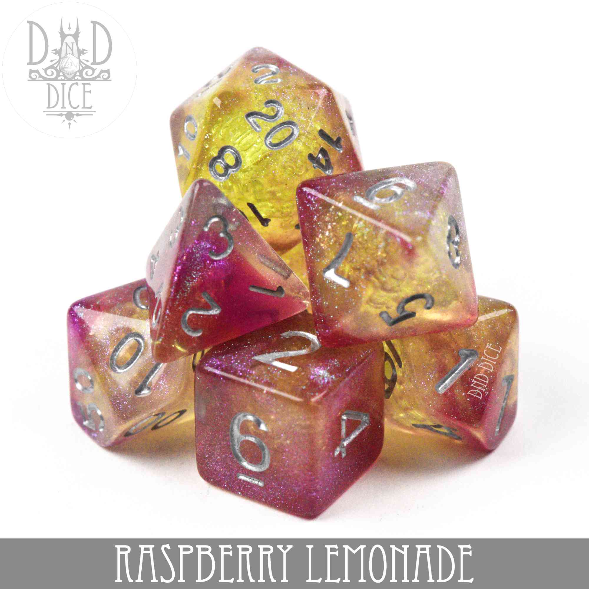 Raspberry Lemonade Dice Set (Online Order Only)