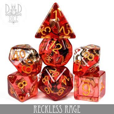 Reckless Rage Dice Set (Online Order Only)