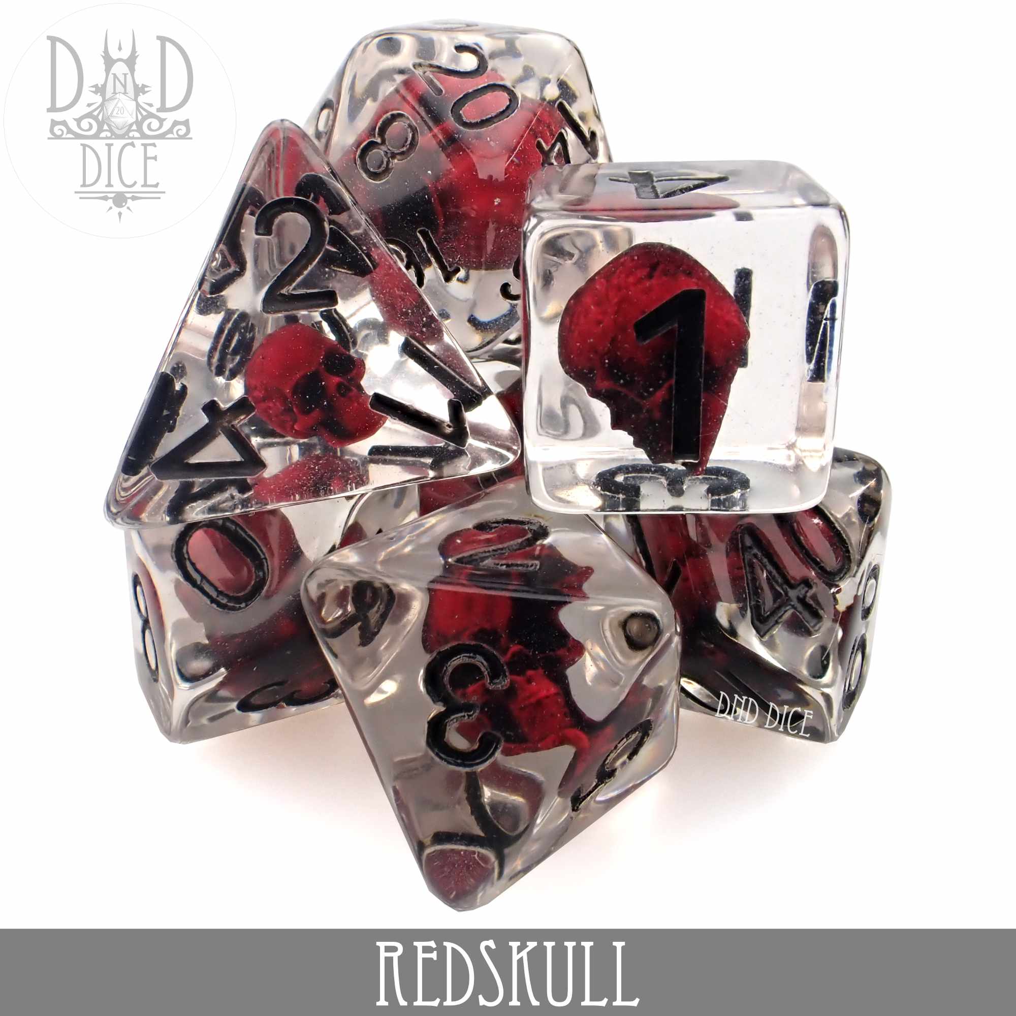 Red Skull Dice Set (Online Order Only)