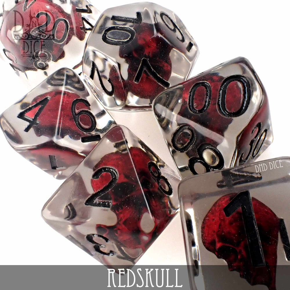 Red Skull Dice Set (Online Order Only)