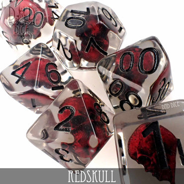 Red Skull Dice Set (Online Order Only)
