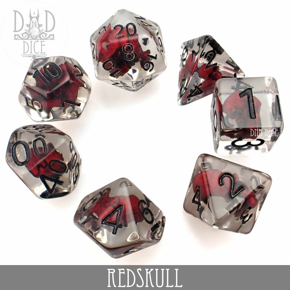 Red Skull Dice Set (Online Order Only)