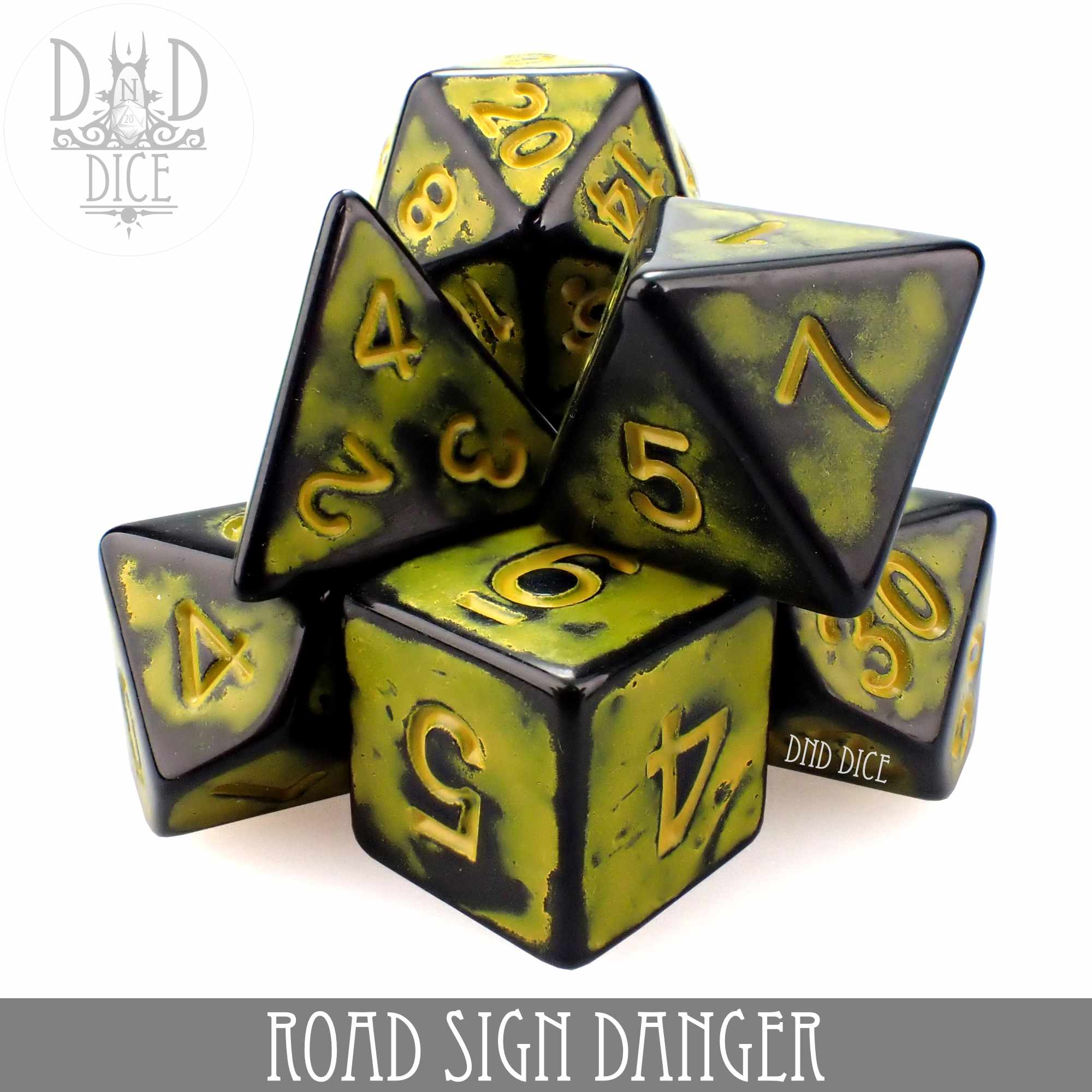 Road Sign Danger Dice Set (Online Order Only)