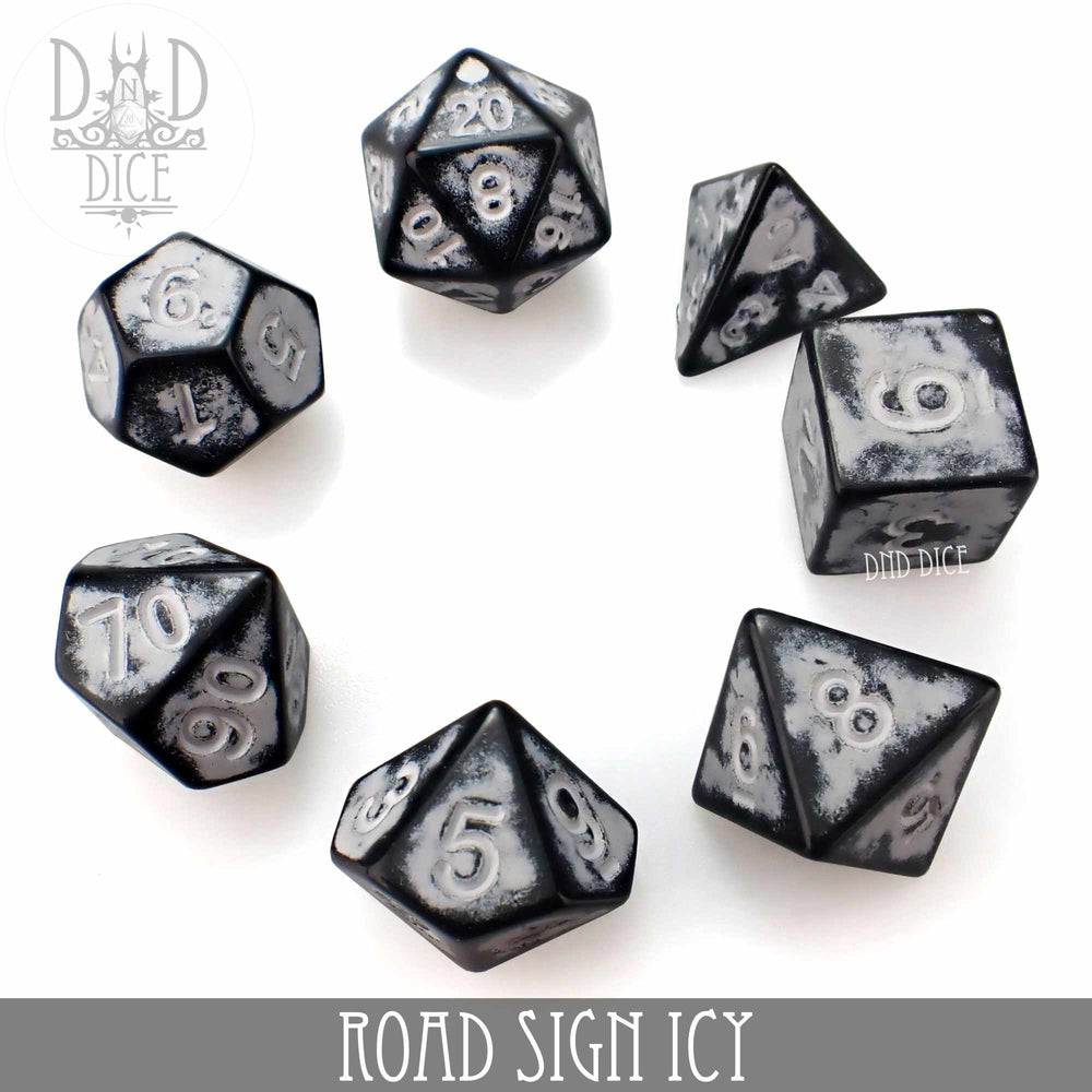 Road Sign Icy Dice Set (Online Order Only)