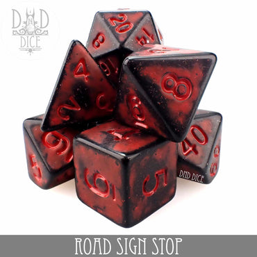 Road Sign Stop Dice Set (Online Order Only)