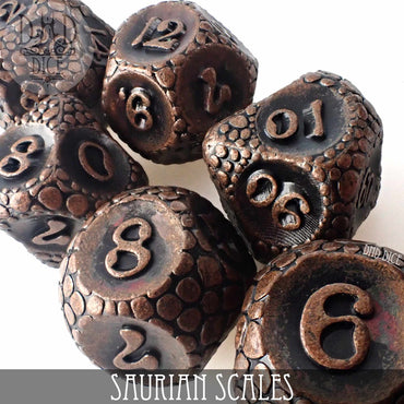 Saurian Scales Metal Dice Set (Online Order Only)