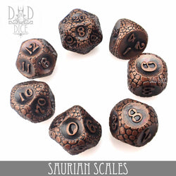 Saurian Scales Metal Dice Set (Online Order Only)