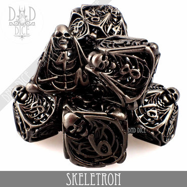 Skeletron Metal Dice Set (Gift Box) (Online Order Only)