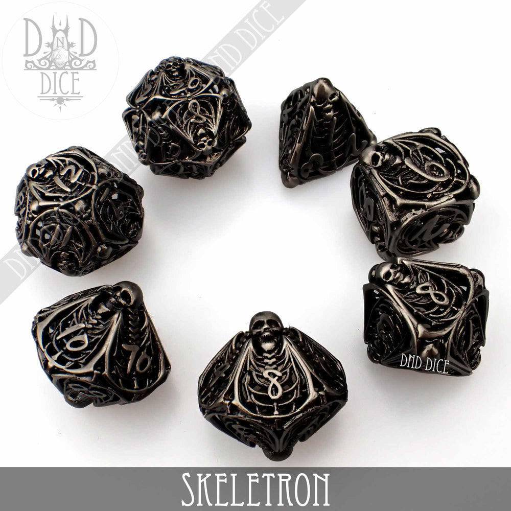 Skeletron Metal Dice Set (Gift Box) (Online Order Only)