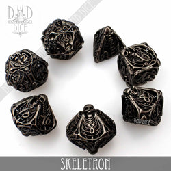 Skeletron Metal Dice Set (Gift Box) (Online Order Only)