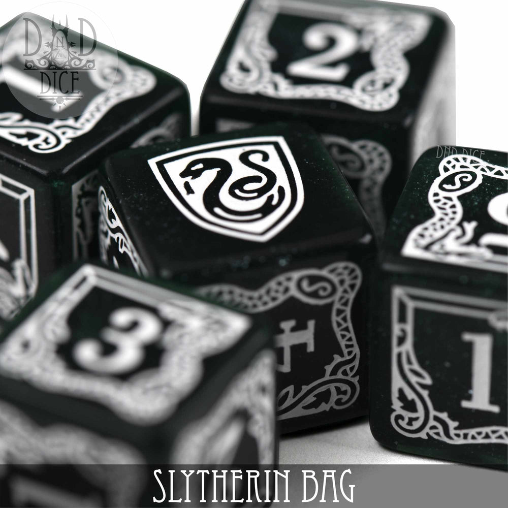 Harry Potter - Slytherin Dice Bag & 5D6 (Online Order Only)