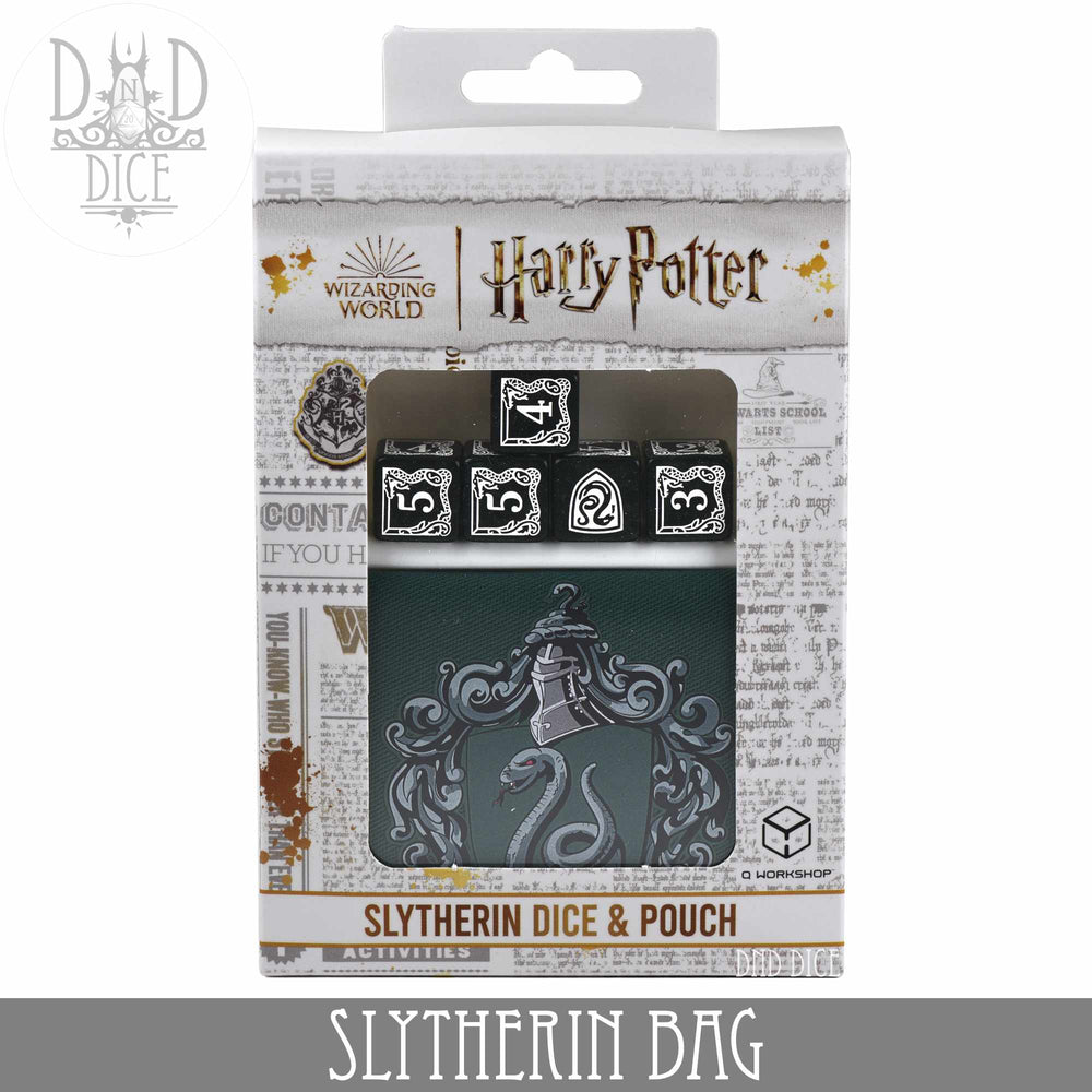 Harry Potter - Slytherin Dice Bag & 5D6 (Online Order Only)