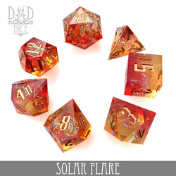 Solar Flare Handmade Dice Set (Online Order Only)