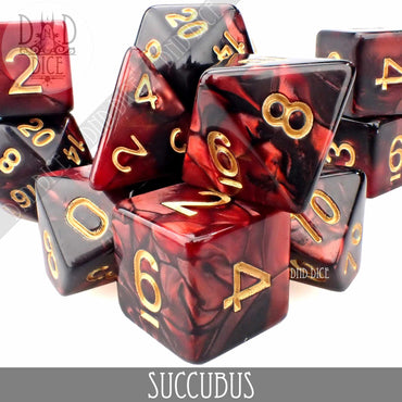 Succubus 7 or 11 Dice Set (Online Order Only)