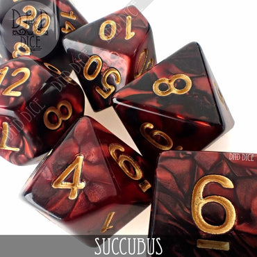 Succubus 7 or 11 Dice Set (Online Order Only)