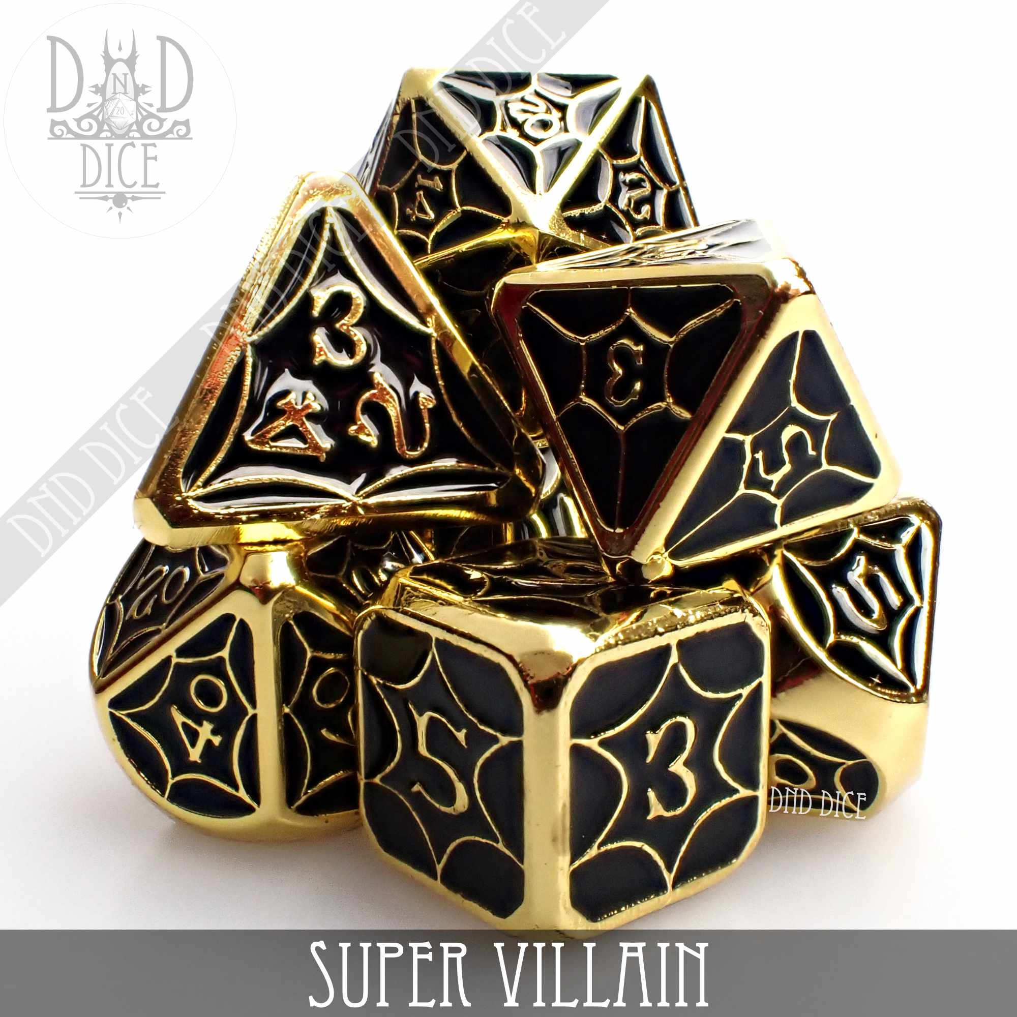 Super Villain Metal Dice Set (Online Order Only)