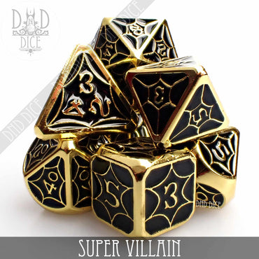 Super Villain Metal Dice Set (Online Order Only)