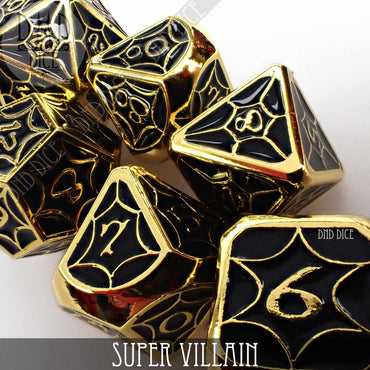 Super Villain Metal Dice Set (Online Order Only)