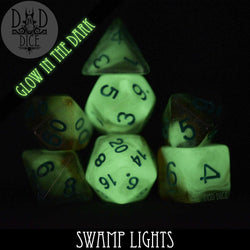 Swamp Lights Glow in the Dark Dice Set (Online Order Only)