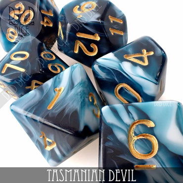 Tasmanian Devil 7 or 11 Dice Set (Online Order Only)