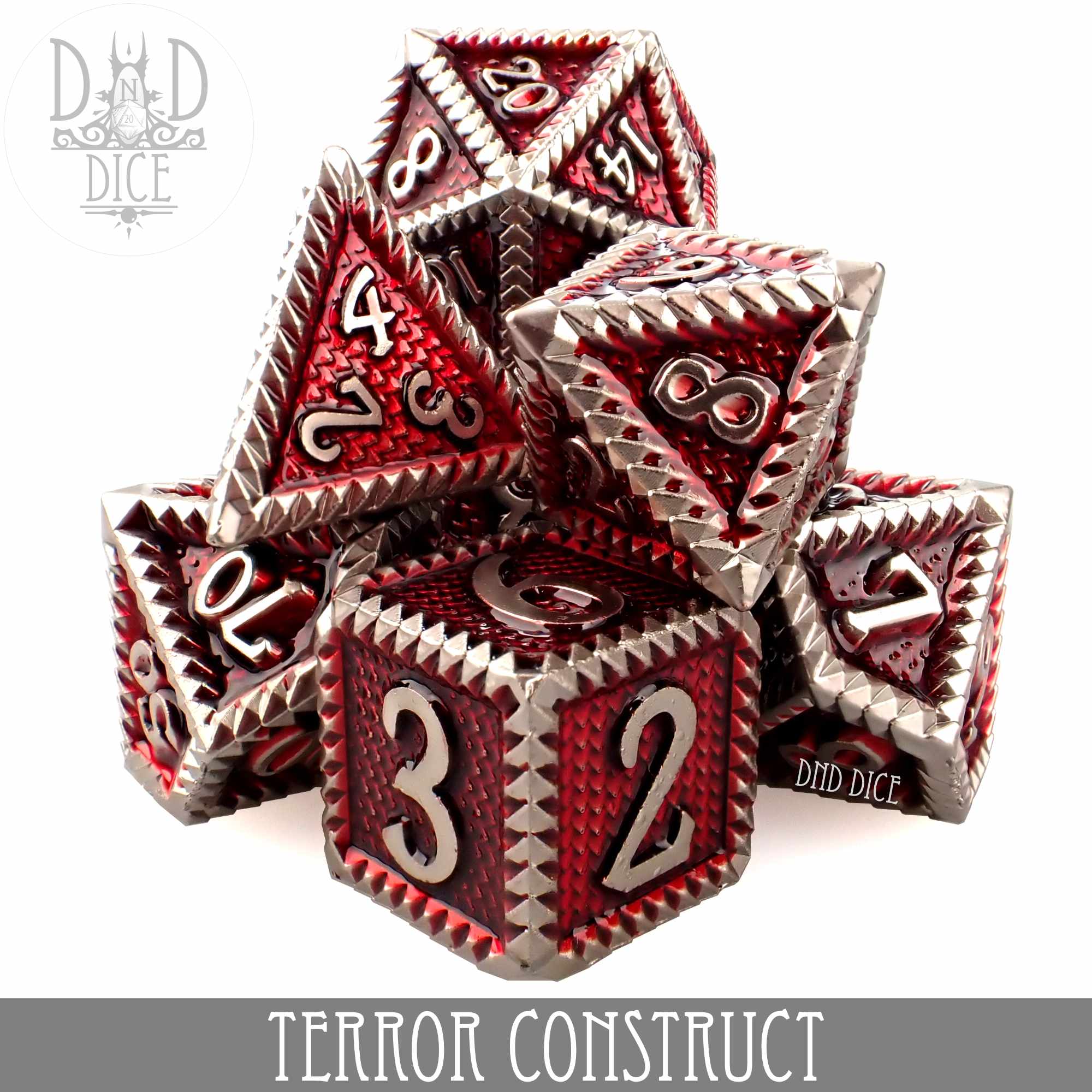 Terror Construct Metal Dice Set (Online Order Only)