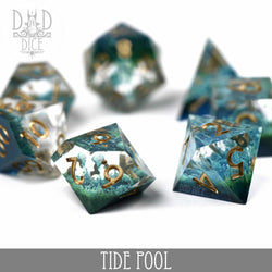 Tide Pool Handmade Dice Set (Online Order Only)