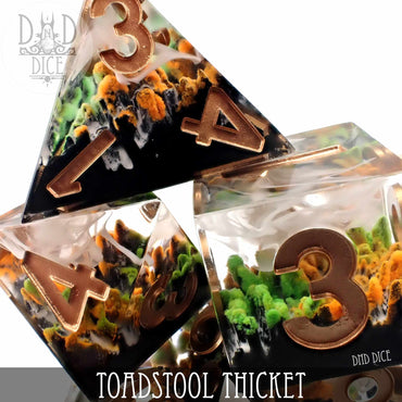 Toadstool Thicket Handmade Dice Set (Online Order Only)