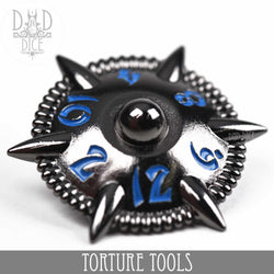 Torture Tools Blue - Metal Dice Set (Online Order Only)