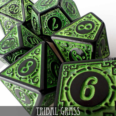 Tribal Grass Dice Set (Online Order Only)