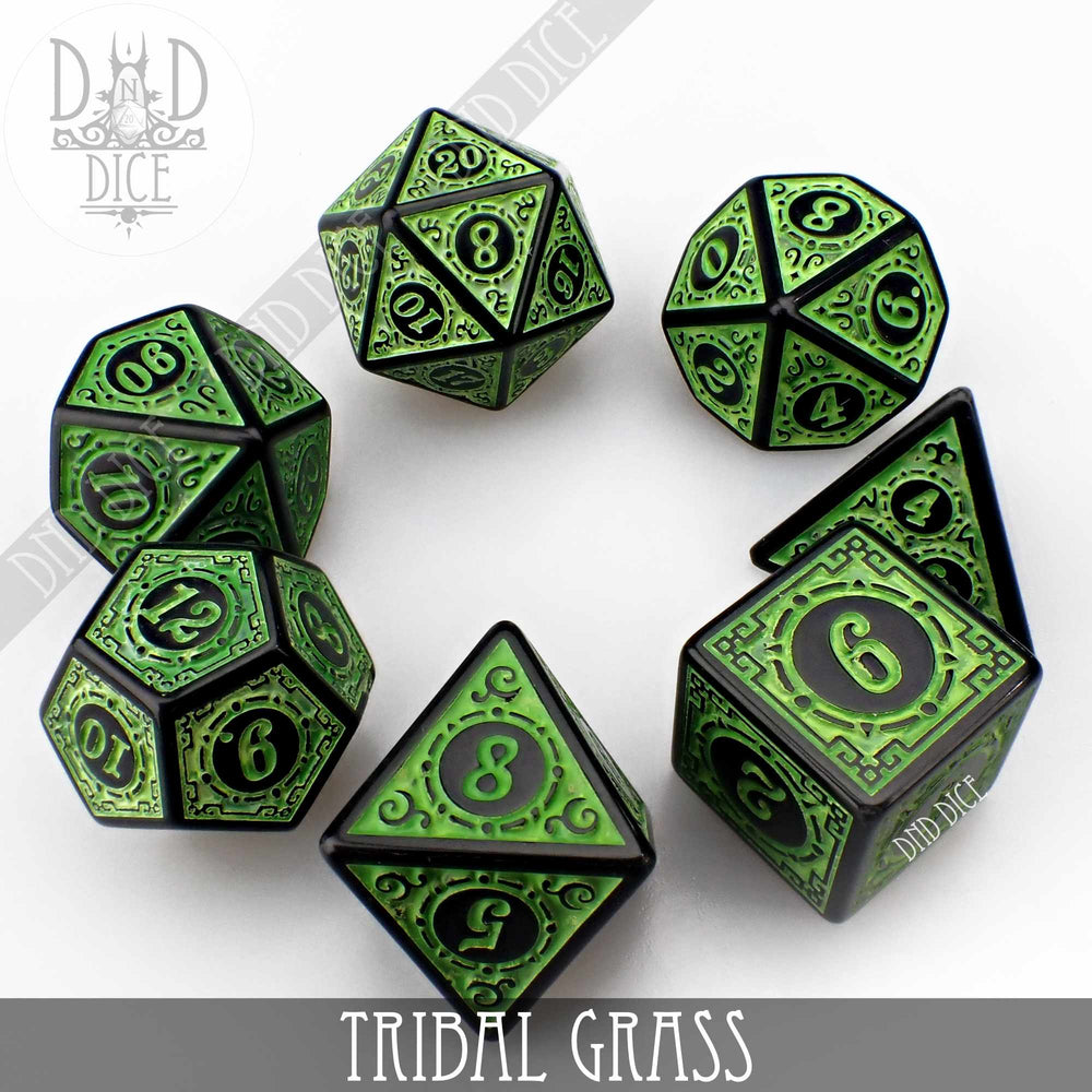 Tribal Grass Dice Set (Online Order Only)