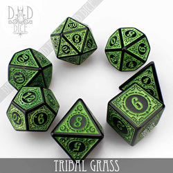 Tribal Grass Dice Set (Online Order Only)