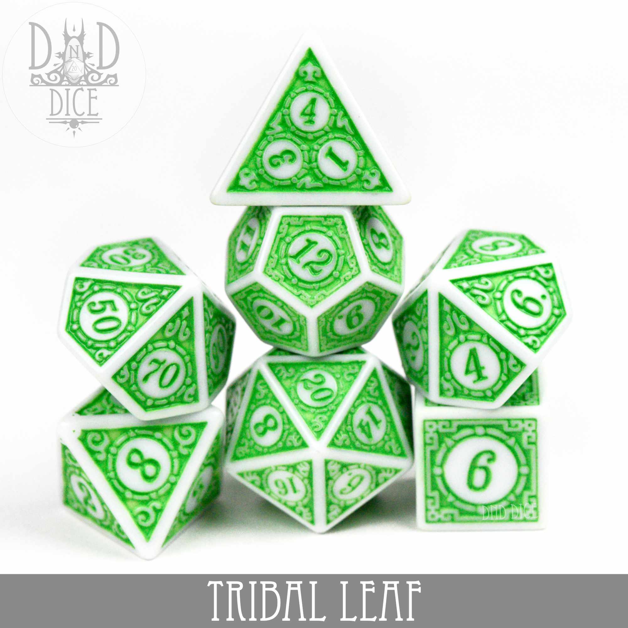 Tribal Leaf Dice Set (Online Order Only)