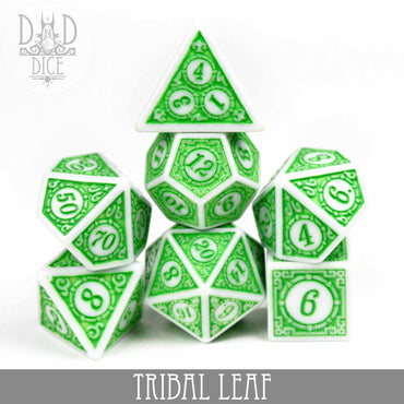 Tribal Leaf Dice Set (Online Order Only)