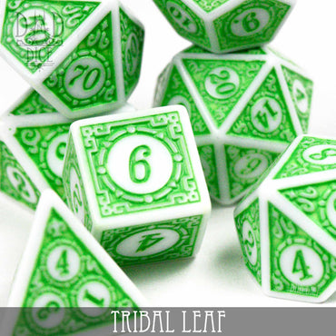 Tribal Leaf Dice Set (Online Order Only)
